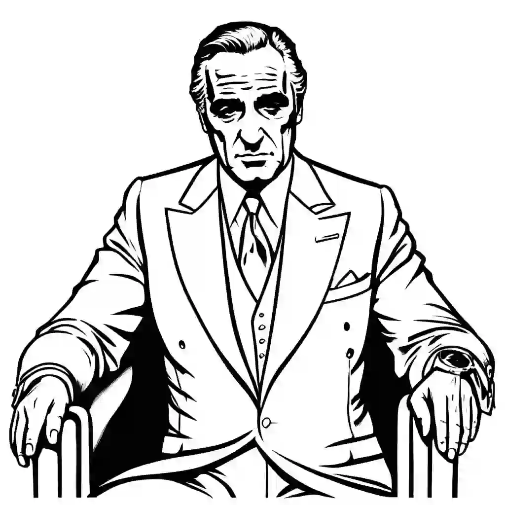 Godfather coloring pages
